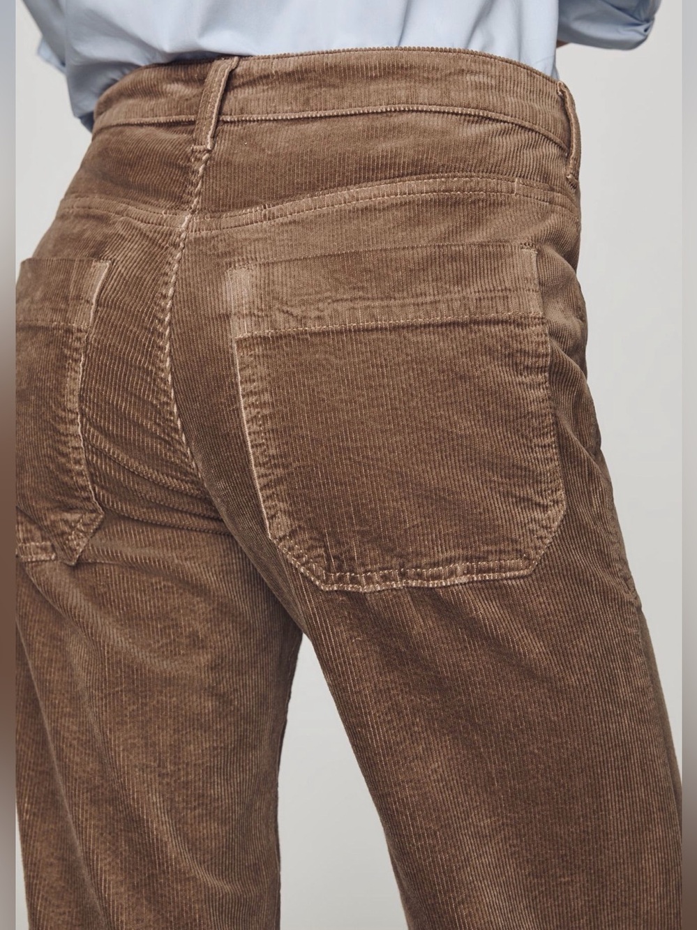 Pilcro Rylan Corduroy High-Rise Flare Jeans color-Natural - Picture 4 of 4